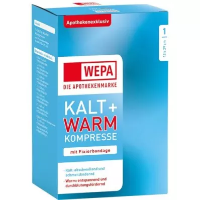 KALT-WARM Compresse 12x29 cm avec bande de fixation, 1 pièce