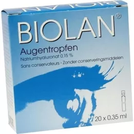 BIOLAN Gouttes oculaires en pipettes unidose, 20X0,35 ml