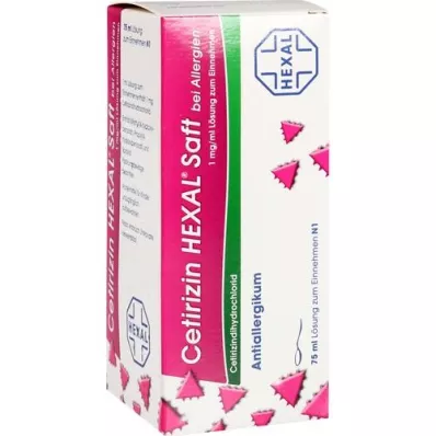 CETIRIZIN HEXAL Jus pour allergies, 75 ml