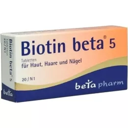 BIOTIN BETA 5 comprimés, 20 pcs