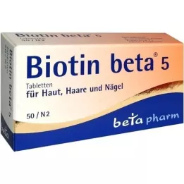 BIOTIN BETA 5 comprimés, 50 pcs