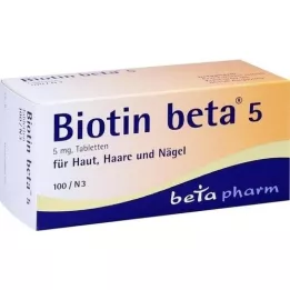 BIOTIN BETA 5 comprimés, 100 pcs