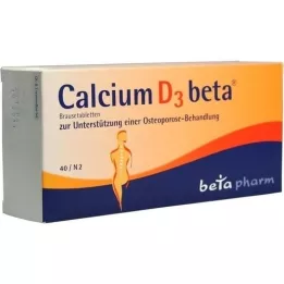 CALCIUM Comprimés effervescents D3 bêta, 40 pc