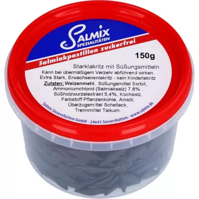SALMIX Pastilles salmiac sans sucre, 150 g SALMIX Pastilles salmiac sans sucre, 150 g