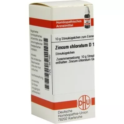 ZINCUM CHLORATUM D 12 globules, 10 g