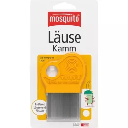 MOSQUITO Peigne à lentes en métal avec loupe, 1 pièce