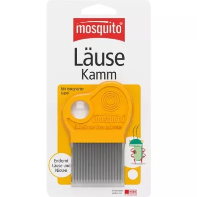 MOSQUITO Peigne à lentes en métal avec loupe, 1 pièce MOSQUITO Peigne à lentes en métal avec loupe, 1 pièce