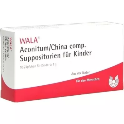 ACONITUM/CHINA comp. Suppositoires pour enfants, 10x1 pc