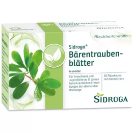 SIDROGA Sachet filtre pour thé aux feuilles de busserole, 20X2,0 g