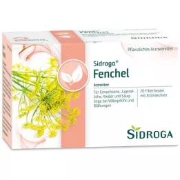 SIDROGA Sachets filtre à thé au fenouil, 20X2,0 g