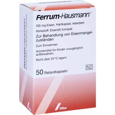 FERRUM HAUSMANN Capsules à libération prolongée, 50 pc