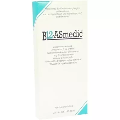 Ampoules B12 ASMEDIC , 10X1 ml