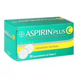ASPIRIN plus comprimés effervescents C, 20 pc