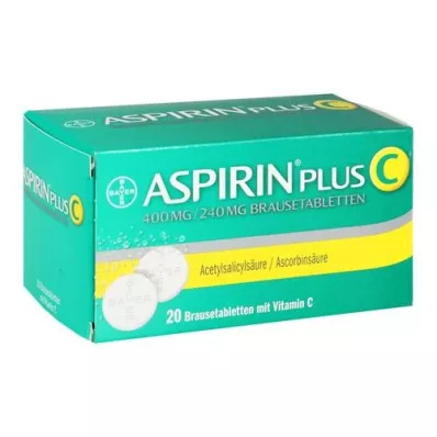 ASPIRIN plus comprimés effervescents C, 20 pc