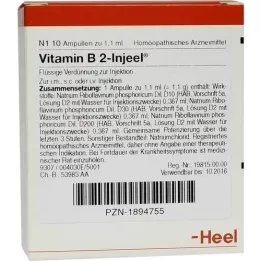 VITAMIN B2 INJEEL Ampoules, 10 pc