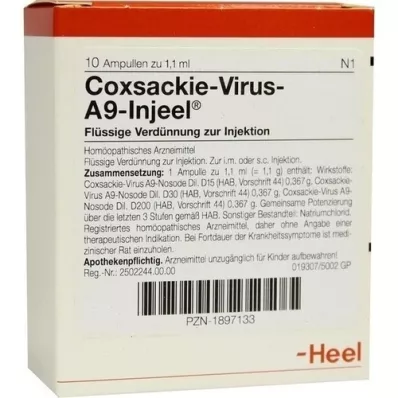 COXSACKIE-Ampoules Virus A9 Injeel, 10 pc