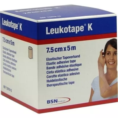LEUKOTAPE K 7,5 cm couleur chair, 1 pièce