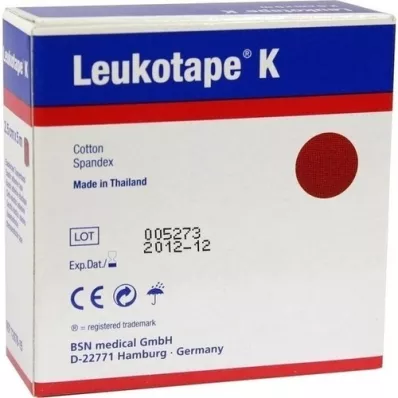 LEUKOTAPE K 2,5 cm rouge, 1 pièce LEUKOTAPE K 2,5 cm rouge, 1 pièce