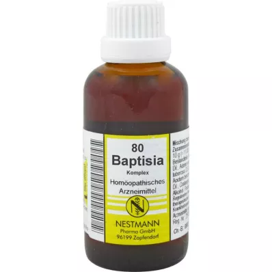 BAPTISIA KOMPLEX Dilution n°80, 50 ml BAPTISIA KOMPLEX Dilution n°80, 50 ml