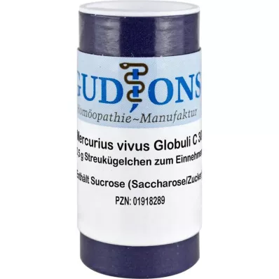 MERCURIUS VIVUS C 30 globules unidose, 0,5 g