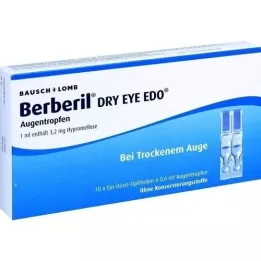 BERBERIL Sécheresse oculaire EDO gouttes pour les yeux, 10X0,6 ml