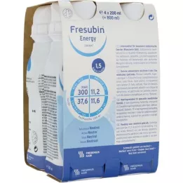 FRESUBIN ENERGY DRINK Gourde neutre, 4X200 ml