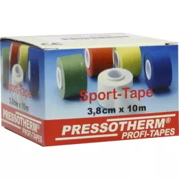 PRESSOTHERM Ruban de sport 3,8 cmx10 m blanc, 1 pièce