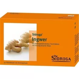 SIDROGA Sachets de thé au gingembre, 20 x 0,75 g