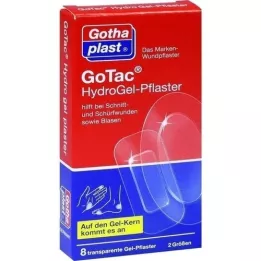 GOTAC Pansements HydroGel 2 tailles, 8 pcs
