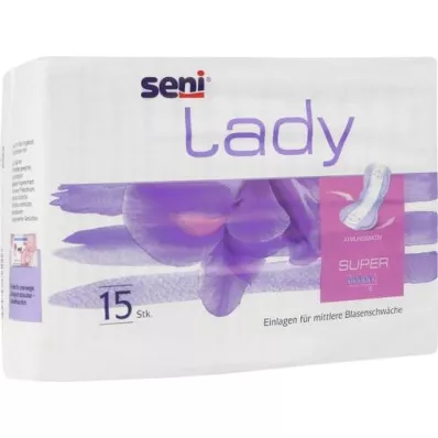 SENI Coussin dincontinence Lady super, 15 pièces SENI Coussin dincontinence Lady super, 15 pièces