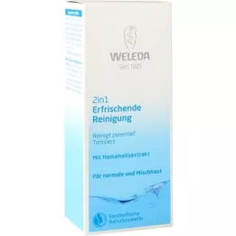 WELEDA Lait démaquillant rafraîchissant 2en1, 100 ml