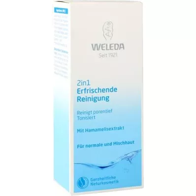 WELEDA Lait démaquillant rafraîchissant 2en1, 100 ml