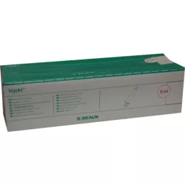 INJEKT Seringue Solo 5 ml Luer excentrique PVC-gratuite, 100X5 ml