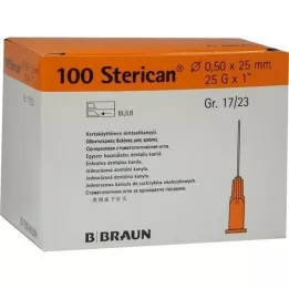 STERICAN Boîte dentaire Luer 0,5x25 mm, 100 pc