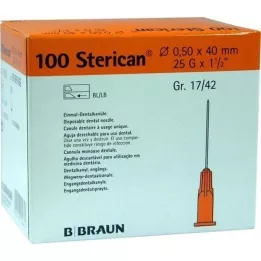 STERICAN Boîte dentaire Luer 0,5x40 mm, 100 pc