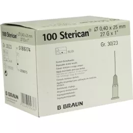 STERICAN Boîte dentaire Luer 0,4x25 mm, 100 pc