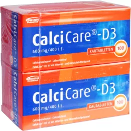 CALCICARE Comprimés à croquer D3, 200 pc