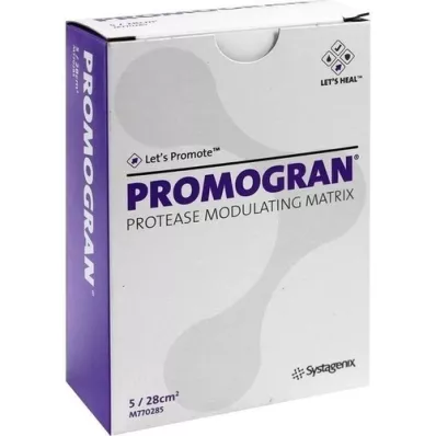 PROMOGRAN Tamponnades stériles de 28 cm², 5 pièces