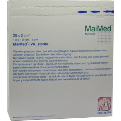 VLIESKOMPRESSEN 10x10 cm stérile, 25X2 pc VLIESKOMPRESSEN 10x10 cm stérile, 25X2 pc