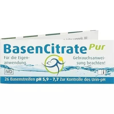 BASEN CITRATE Pur Teststr.pH 5,9-7,7 n.Apot.R.Keil, 26 pc BASEN CITRATE Pur Teststr.pH 5,9-7,7 n.Apot.R.Keil, 26 pc