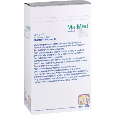 VLIESKOMPRESSEN 10x20 cm stérile 6 fois, 25X2 pc VLIESKOMPRESSEN 10x20 cm stérile 6 fois, 25X2 pc