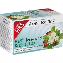 Sachet filtre à thé cardiovasculaire H&amp;S, 20X2,0 g