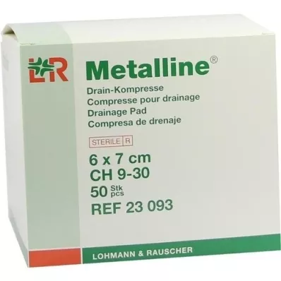 METALLINE Compresses de drainage 6x7 cm, 50 pc METALLINE Compresses de drainage 6x7 cm, 50 pc