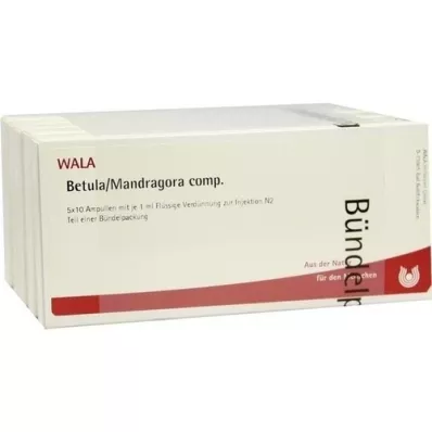 BETULA/MANDRAGORA comp. ampoules, 50X1 ml
