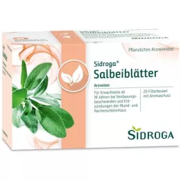SIDROGA Sachets filtre à thé aux feuilles de sauge, 20X1,5 g