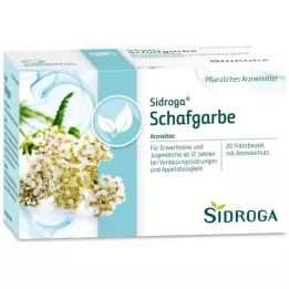SIDROGA Sachets filtre à thé millefeuille, 20X1,5 g
