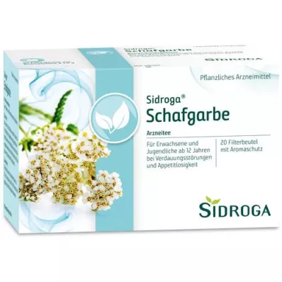 SIDROGA Sachets filtre à thé millefeuille, 20X1,5 g