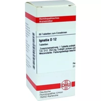 IGNATIA D 12 comprimés, 80 pc IGNATIA D 12 comprimés, 80 pc
