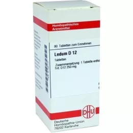 LEDUM D 12 comprimés, 80 pc