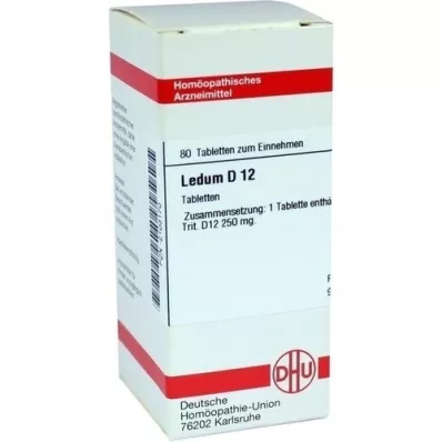 LEDUM D 12 comprimés, 80 pc LEDUM D 12 comprimés, 80 pc